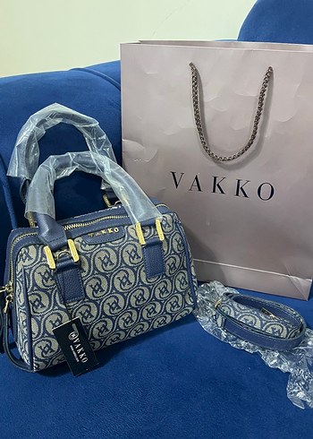 Vakko Mavi Baskılı Kadın Çanta - Görsel 2