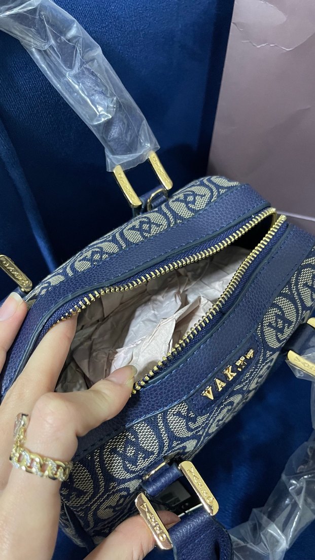 Vakko Mavi Baskılı Kadın Çanta - Görsel 4