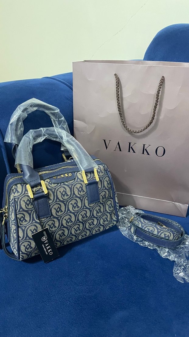 Vakko Mavi Baskılı Kadın Çanta - Görsel 2