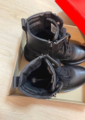 Siyah Deri Biker Bot, Kemer Detaylı, Kalın Topuklu - Görsel 10