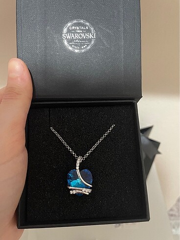 Swarovski Beyaz Altın Kolye