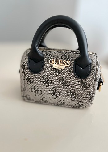 Guess mini Gri Baskılı Kadın El Çantası