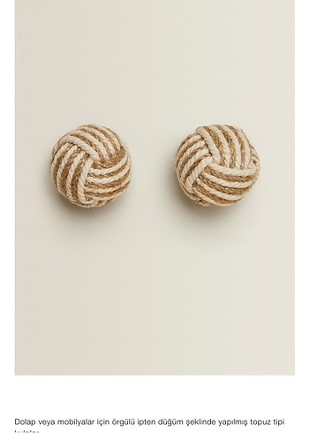 Zara Home Düğümlü Dolap, Şifonyer Kulbu - Görsel 4