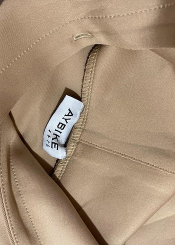 Bej Kadın Scuba Kumaş Kapüşonlu Sweatshirt - Görsel 3