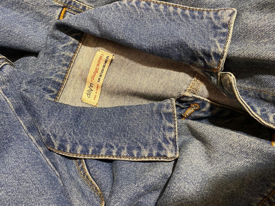 Düğmeli Mavi Kadın Denim Ceket - Görsel 2