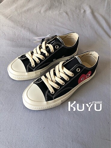 38 Beden siyah Renk Converse comme des garçons