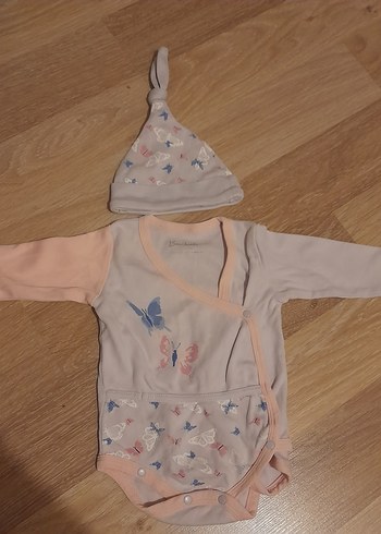 Uzun Kollu Örme Kız Bebek Takımı