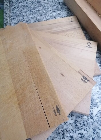 Beden 4 lü stantlı bambu kesme tahtası