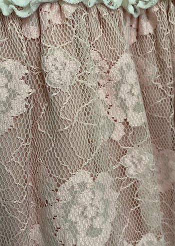 Dantel Detaylı Pembe Kız Çocuk Elbisesi - Görsel 4