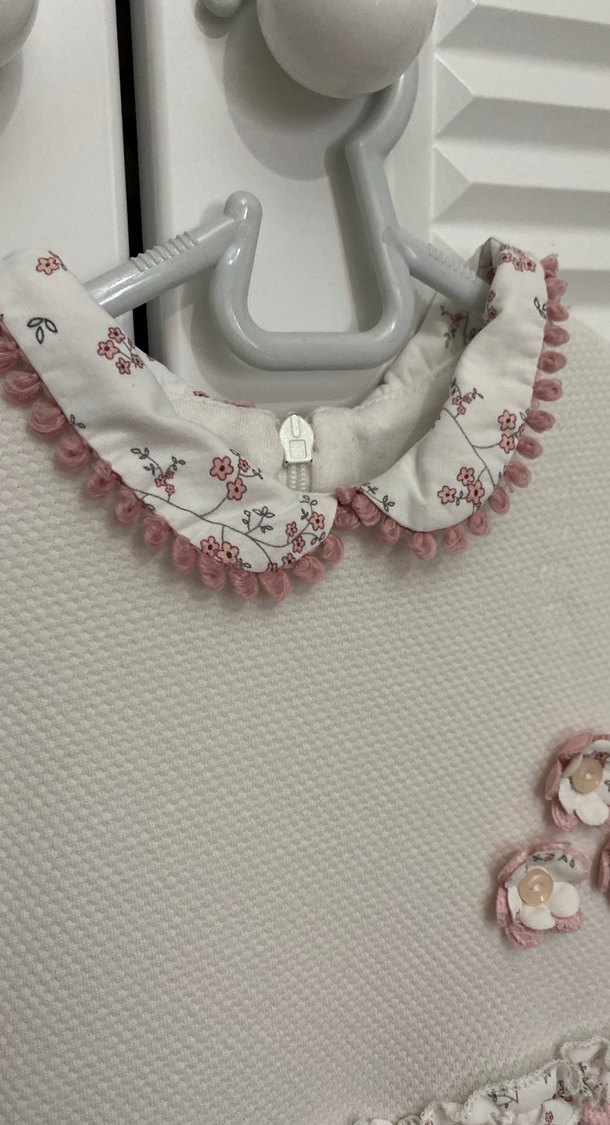 Dantel Detaylı Pembe Kız Çocuk Elbisesi - Görsel 2