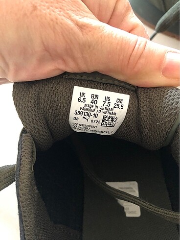 40 Beden haki Renk Puma erkek spor ayakkabı