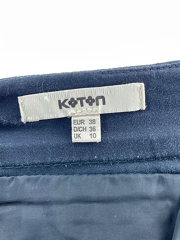 38 Beden lacivert Renk Koton Mini Etek %70 İndirimli.