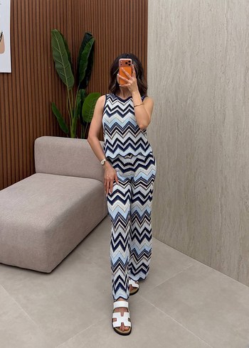 Missoni Modern Zigzag Desenli İkili Takim