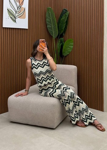 Missoni Zigzag Desenli Kolsuz İkili Takim