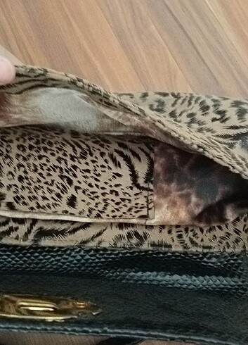 Beden kahverengi Renk Vintage Leopar Çanta