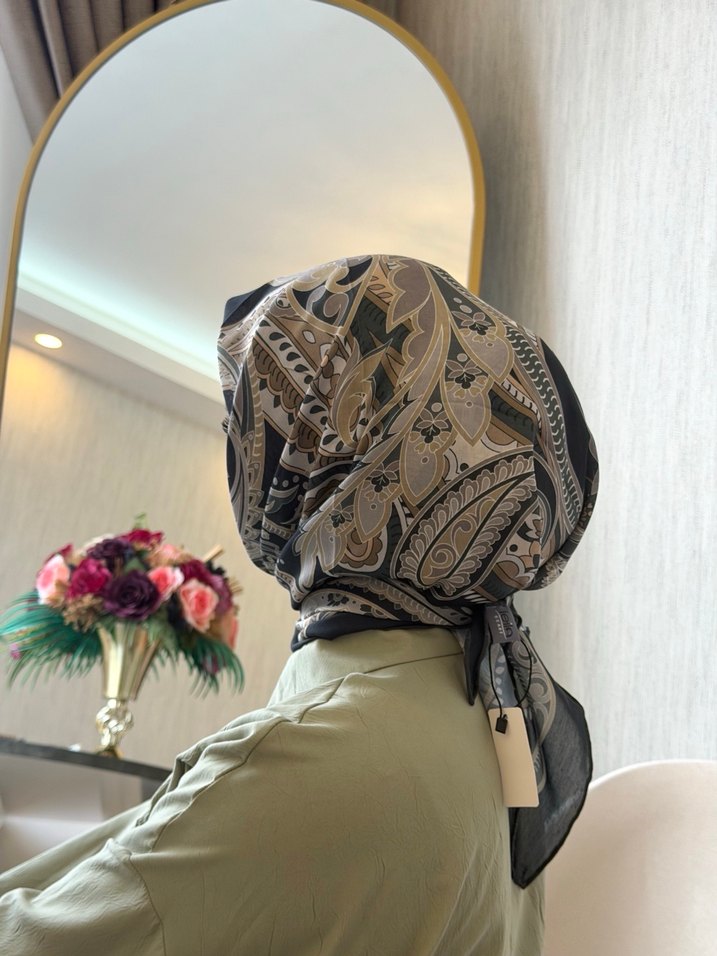 ETNİK DESEN PAMUK EŞARP - Görsel 2