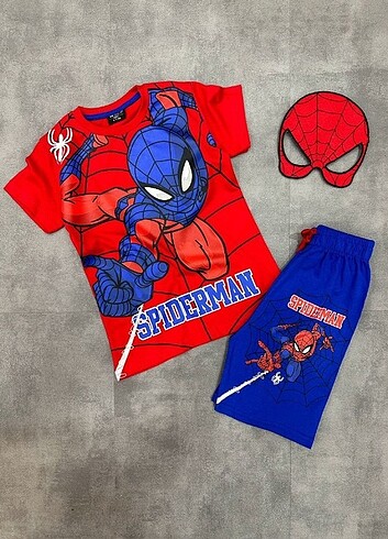 Spider Man Şort tişört Takım 