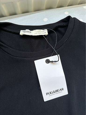 Pull and Bear Siyah mini bel dekolteli elbise