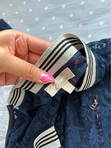 38 Beden Twist dantelli hirka