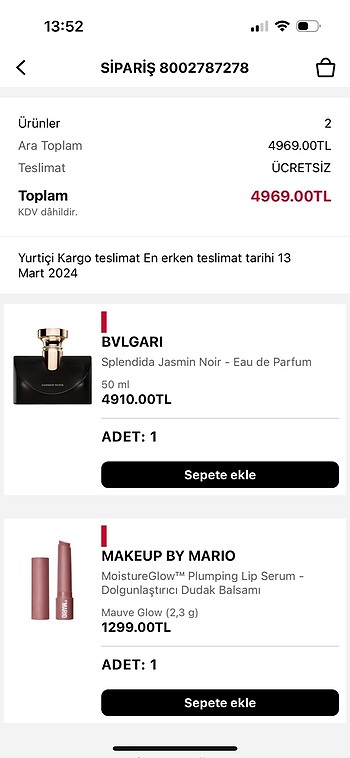 Beden Renk Bvlgari jasmin noir 50 ml