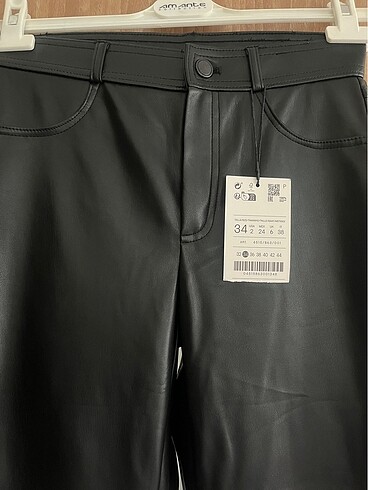 34 Beden Stradivarius Deri Pantolon