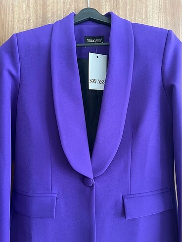 s Beden mor Renk Ceket & Blazer
