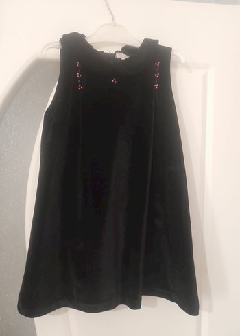 Kız Çocuk Pembe Baskılı Kürklü Yağmurluk ve elbise - Görsel 4