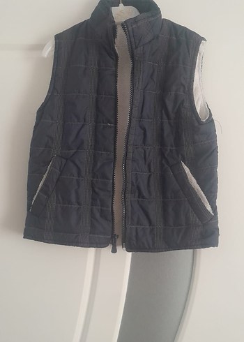 Erkek Çocuk Gri Fermuarlı Yelek - Görsel 3