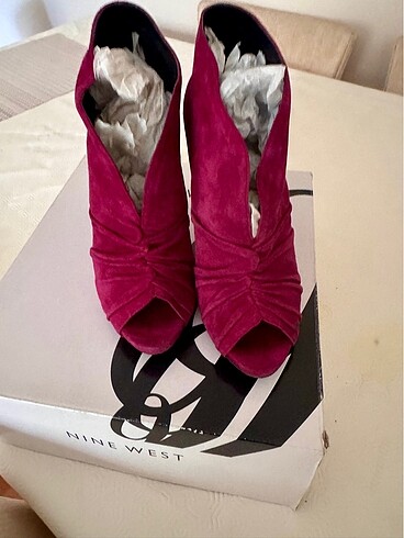 39 Beden bordo Renk NİNE WEST BOOTİE AYAKKABI