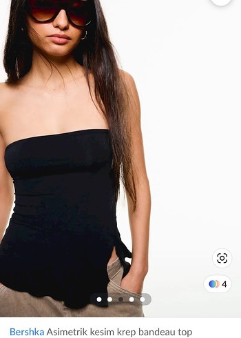 s Beden BERSHKA ASİMETRİK ÜST