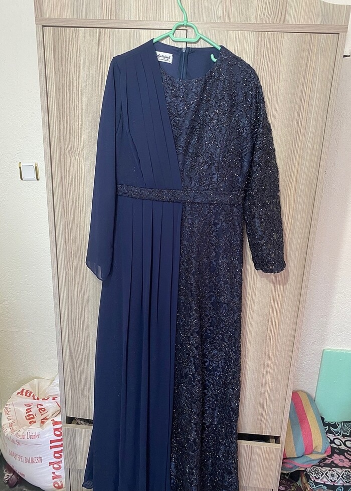 Tesettür gece elbisesi - Görsel 3