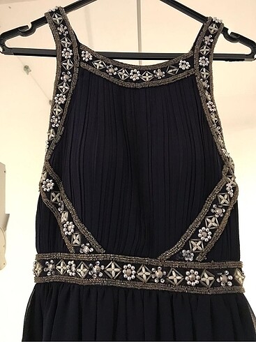 Topshop Boncuk İşlemeli Gece Elbisesi