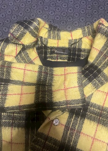 Adl cengizabazoglu Ekose kaşe kaban 42 beden - Görsel 2