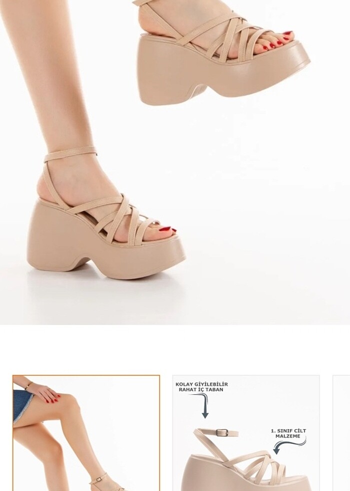 Ayakkabı yüksek tabanlı - Görsel 3