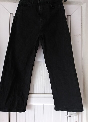 Zara Siyah bol paça pantolon