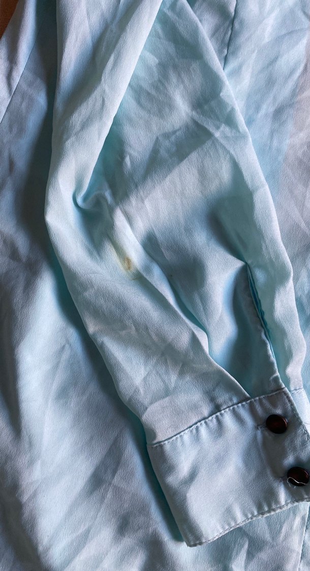 Düğmeli Turkuaz Kadın Gömlek - Görsel 3