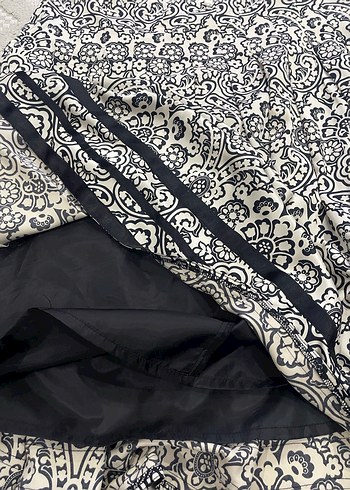 Desenli Piliseli Midi  Etek - Görsel 2