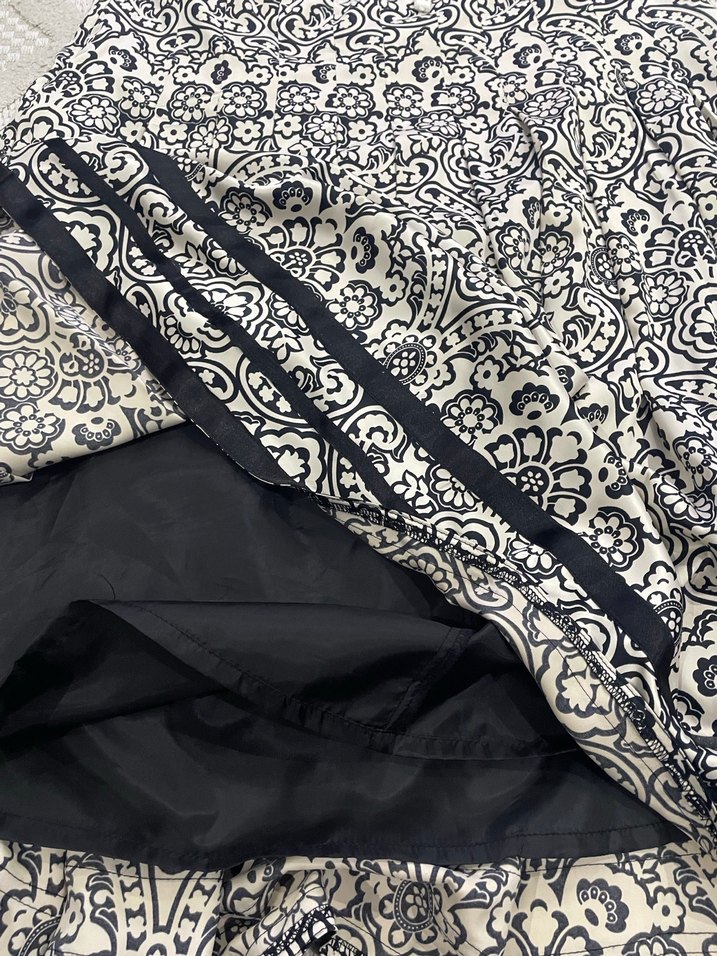 Desenli Piliseli Midi  Etek - Görsel 2