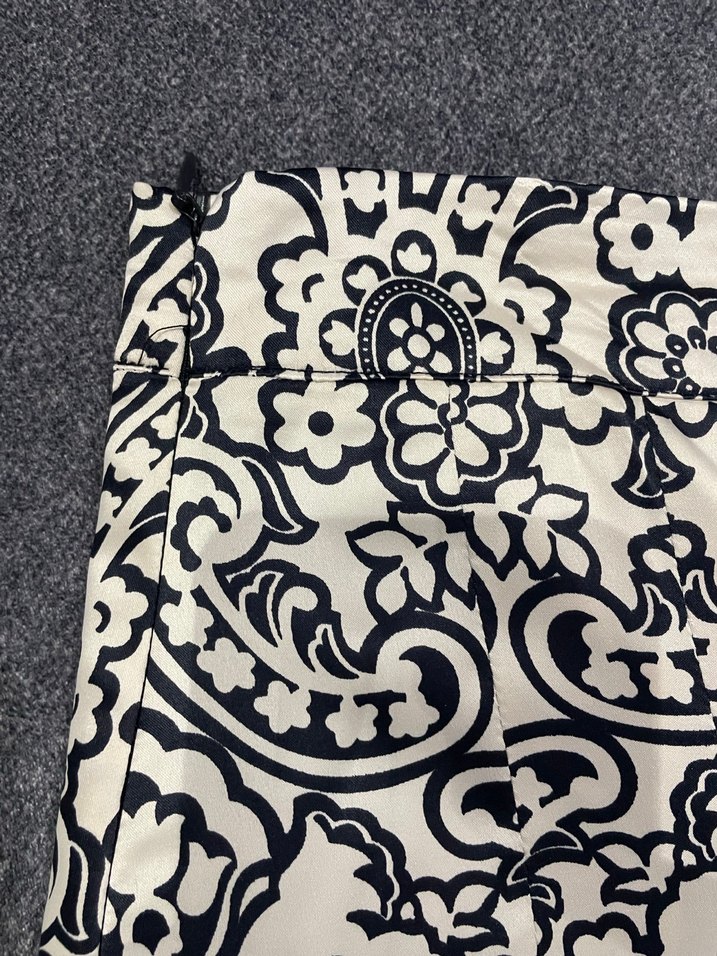 Desenli Piliseli Midi  Etek - Görsel 5