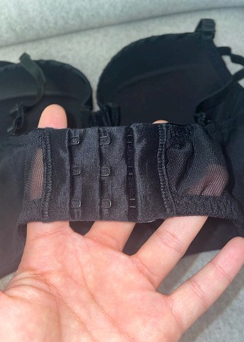 Siyah Zebra Desenli Kadın Büstiyer - Görsel 5