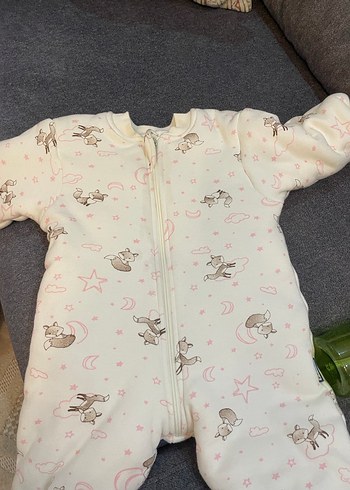 Bebek Baskılı Beyaz Tulum - Görsel 3