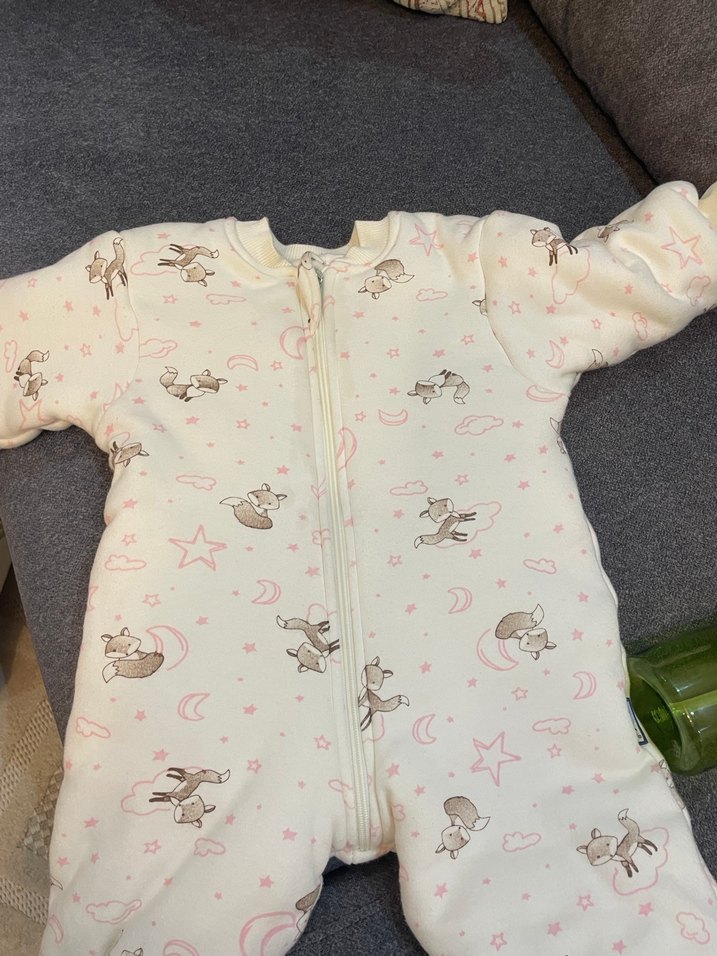 Bebek Baskılı Beyaz Tulum - Görsel 3