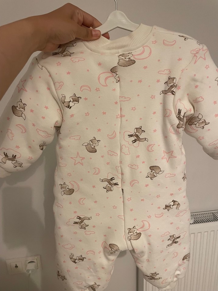 Bebek Baskılı Beyaz Tulum - Görsel 2