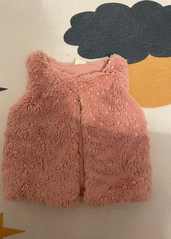 Kız Çocuk Pudra Peluş Yelek