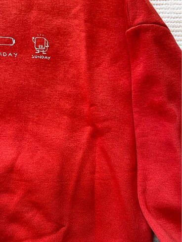 s Beden kırmızı Renk Kırmızı Sweatshirt
