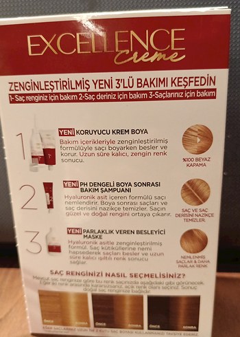 L'Oréal Excellence Krem Saç Boyası 8 Koyu Sarı - Görsel 3