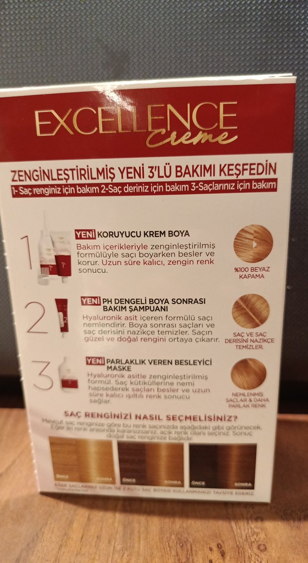 L'Oréal Excellence Krem Saç Boyası 8 Koyu Sarı - Görsel 3