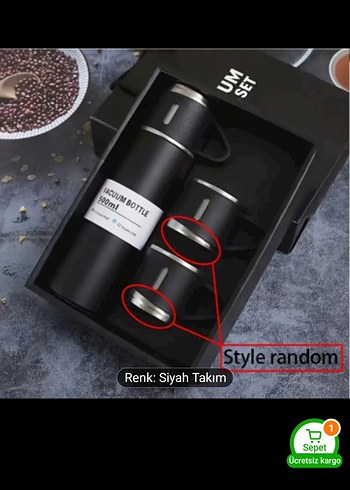 6 Renkli Kupa ve Termos Seti - Görsel 5