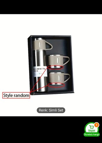 6 Renkli Kupa ve Termos Seti - Görsel 3