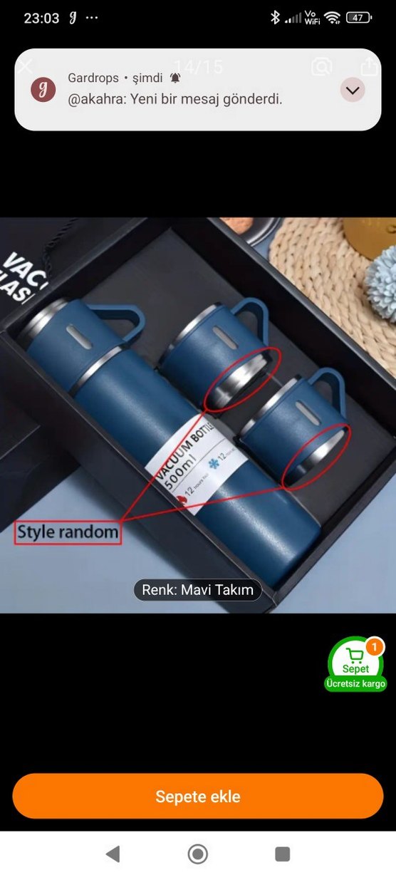 6 Renkli Kupa ve Termos Seti - Görsel 2